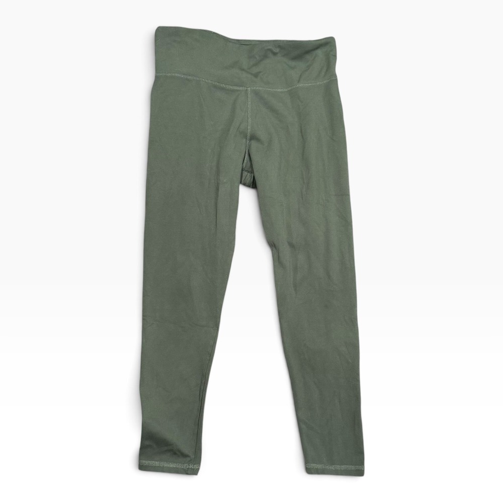 Jockey Leggings Womens M Green Excellent High Waisted Activewear